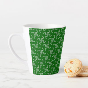 Christmas Garland Green, Christmas Decoration Latte Mug