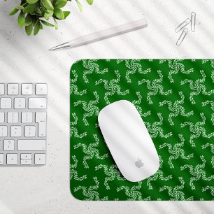 Christmas Garland Green, Christmas Decoration Mouse Pad