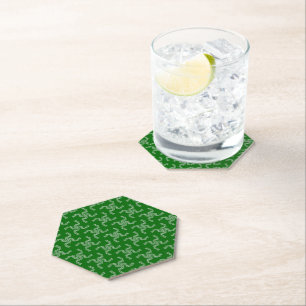 Christmas Garland Green, Christmas Decoration Paper Coaster