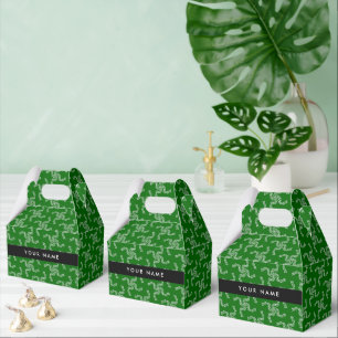 Christmas Garland, Green, Your name, Personalise Favour Box