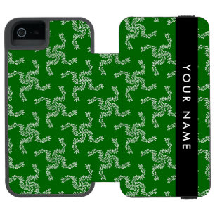 Christmas Garland, Green, Your name, Personalise Incipio Watson™ iPhone 5 Wallet Case