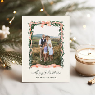 Christmas Garland Photo Holiday Card