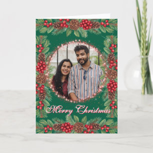 Christmas Garland Photo Holiday Card