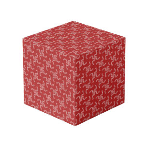 Christmas Garland Red, Christmas Decoration, Xmas Cube