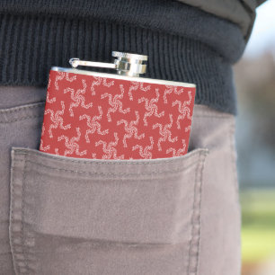 Christmas Garland Red, Christmas Decoration, Xmas Hip Flask