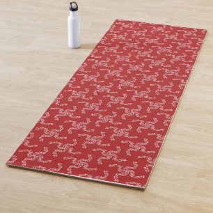 Christmas Garland Red, Christmas Decoration, Xmas Yoga Mat