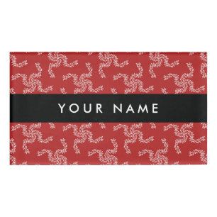 Christmas Garland, Red, Your name, Personalise Name Tag