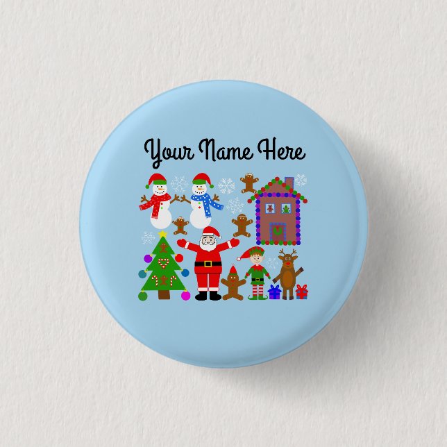 Christmas Gathering #2 Button (Front)