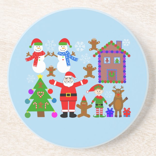 Christmas Gathering #2 Coaster (Front)