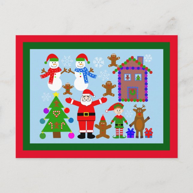 Christmas Gathering #2 Postcard (Front)