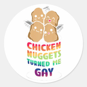 Christmas Gay Ho Ho Homo Funny Gay LGBTQ Christmas Classic Round Sticker