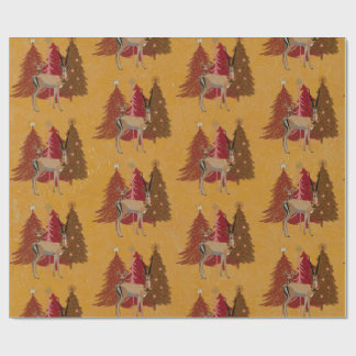 CHRISTMAS GAZELLE Wrapping Paper