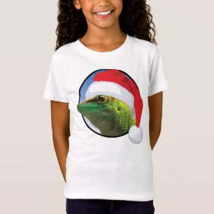 Christmas Gecko - Girls' Bella Babydoll T-Shirt