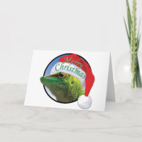 Christmas Gecko - Greeting Card, Standard