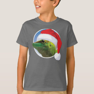 Christmas Gecko - Kids' Basic Hanes T-Shirt