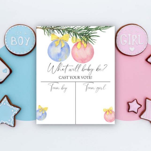 Christmas Gender reveal Boy or Girl chart (Creator Uploaded)