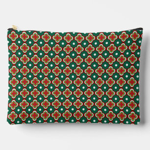 Christmas Geometric Shapes Accessory Pouch