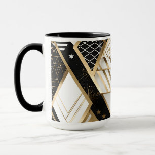 christmas geometric shapes coffee mug