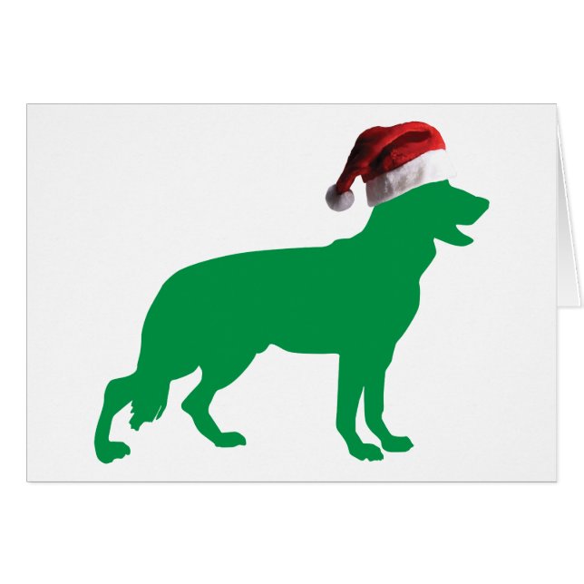 Christmas German Shepherd (Front Horizontal)