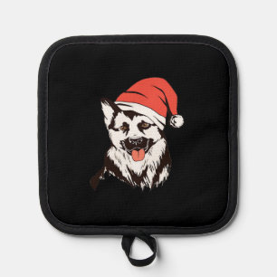 Christmas German Shepherd Classic T-Shirt Pot Holder
