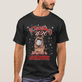 Christmas German Shepherd Dog Shirt Quarantine 202
