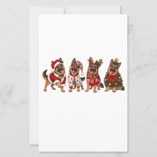 Christmas German Shepherd Holiday Friends