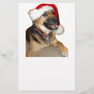 Christmas German Shepherd Stationery