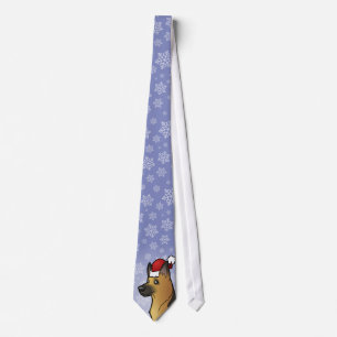 Christmas German Shepherd Tie