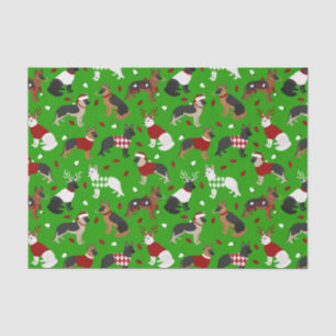 Christmas German Shepherd Tissue Paper