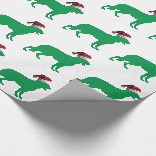 Christmas German Shepherd Wrapping Paper (Corner)