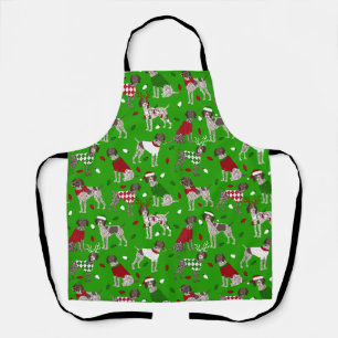 Christmas German Shorthaired Pointer Apron