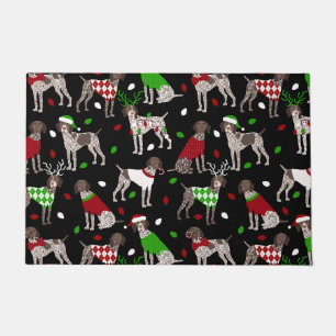 Christmas German Shorthaired Pointer Doormat