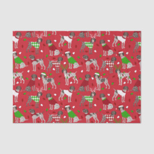 Christmas German Shorthaired Pointer Tissue Paper