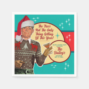 Christmas Getting Lit This Year Cocktail Napkins 2