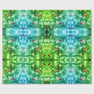 Christmas Ghost Wrapping Paper Green