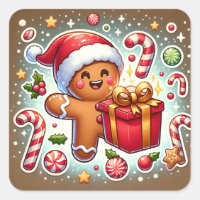Christmas Gift and Ginger Bread Man