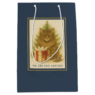 Christmas Gift Bag   Maine Coon Cat “We Are Not Am