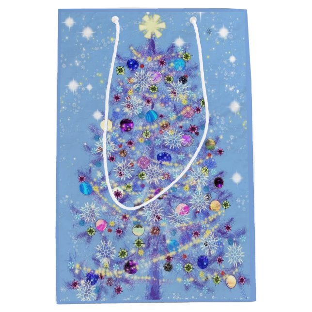 Christmas Gift Bag with Beautiful Christmas Tree (Front)