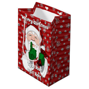 Christmas Gift Bags Custom Santa Clause Bags
