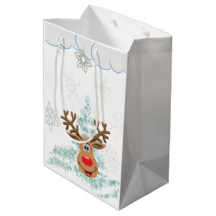 Christmas Gift Bags Reindeer