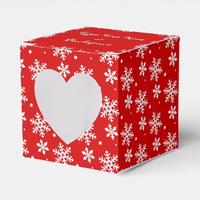 Christmas Gift Box Personalised Snowflake Boxes (Front Side)