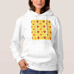 Christmas gift box Santa hat candy cane Hoodie