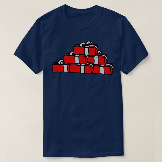 Christmas Gift Boxes  T-Shirt (Design Front)