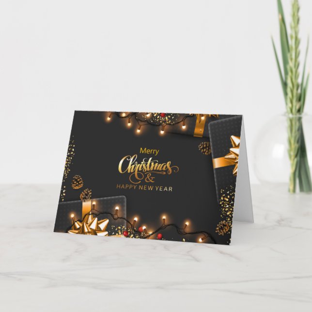 Christmas Gift Boxes v2 - Customise Holiday Card (Front)