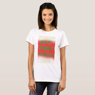 Christmas gift colours red white green with text T-Shirt