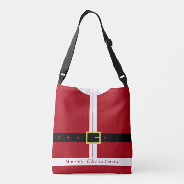 Christmas Gift Crossbody Bag Santa Claus Design (Back)