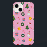 Christmas Gift – Cute Holiday Pattern with Snowman Case-Mate iPhone 14 Case<br><div class="desc">Bring the holiday spirit everywhere you go with this Christmas Gift Phone Case featuring a delightful pattern of snowmen, Christmas trees, candy canes, wreaths, and presents. Its colourful festive design makes it the perfect accessory for the season and a thoughtful Christmas gift for friends and family. This durable phone case...</div>