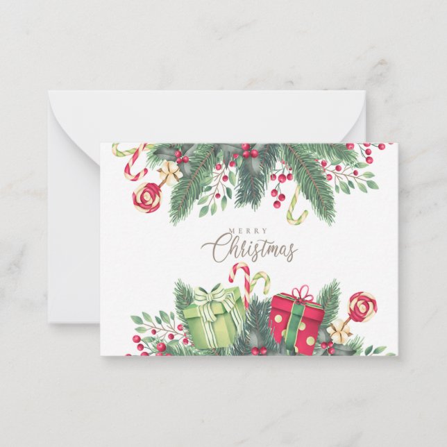 Christmas Gift Decoration Card (Front)