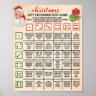 Christmas Gift Exchange Roll Dice Game Sign