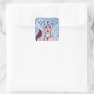 Christmas gift  Fairy By Renee Lavoie   Square Sticker